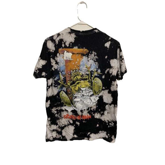 Metallica Sz Med Life is Pain Bravado Death Is Pain Graphic Tee Black Acid Wash - Picture 2 of 8
